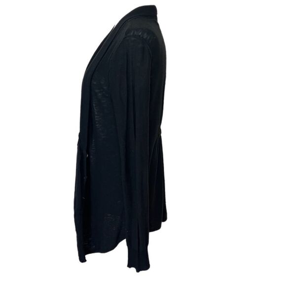 Free People Black Cardigan Sweater. Button Up, Gathered Back. Sz S. Good Cond! - Picture 9 of 15